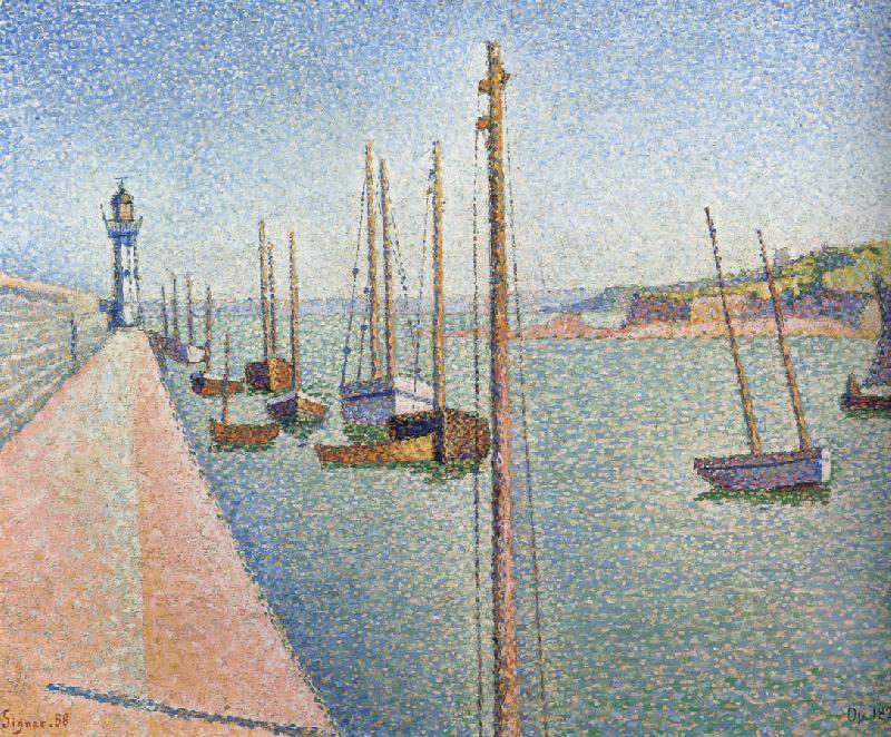Paul Signac masts portrieux opus oil painting image